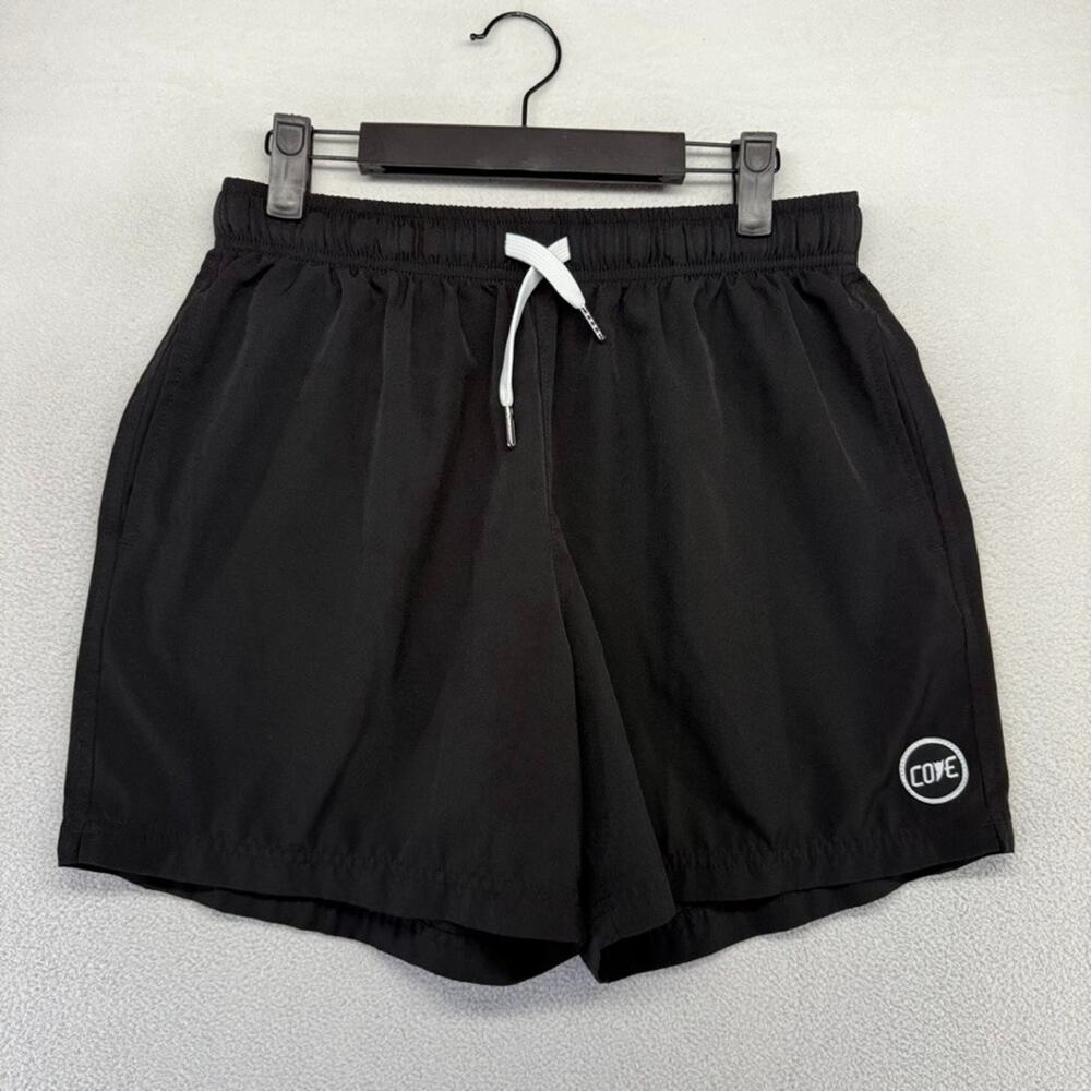 Cove Shorts Men's 32 Black Athletic Lightweight Linerless Pockets Elastic 5 in